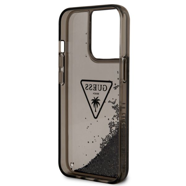 Guess Coque Liquid Glitter iPhone 14 Pro - Noir