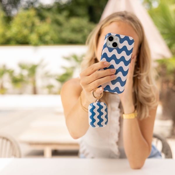 Selencia Coque Vivid Apple AirPods 1 / 2 - Wave Vibes Classic Blue