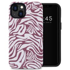 Selencia Coque arrière Vivid Tough iPhone 13 - Trippy Swirl Dark Rose