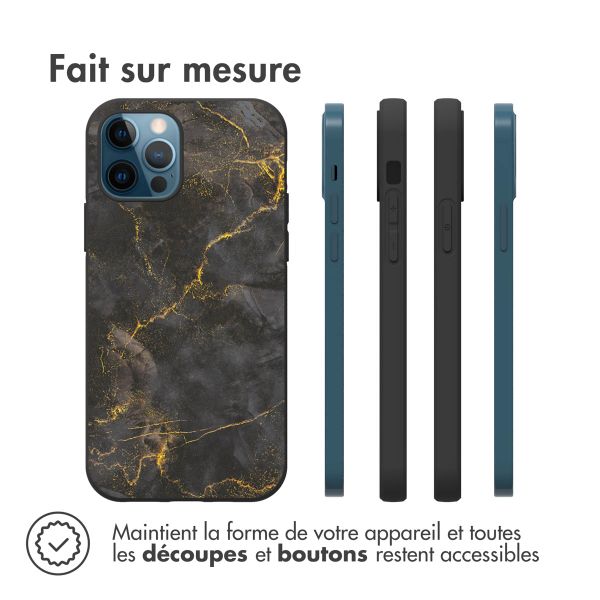 imoshion Coque Design Apple iPhone 12 (Pro) - Black Marble