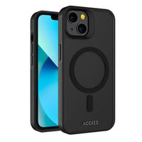 Accezz Coque Givrée Robuste avec MagSafe Apple iPhone 13 - Noir