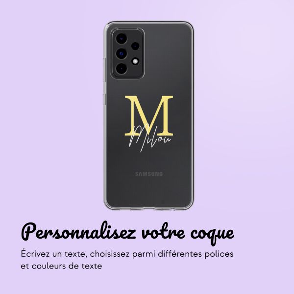 Coque avec votre propre photo et/ou texte Samsung Galaxy A52(s) (5G/4G) - Letter