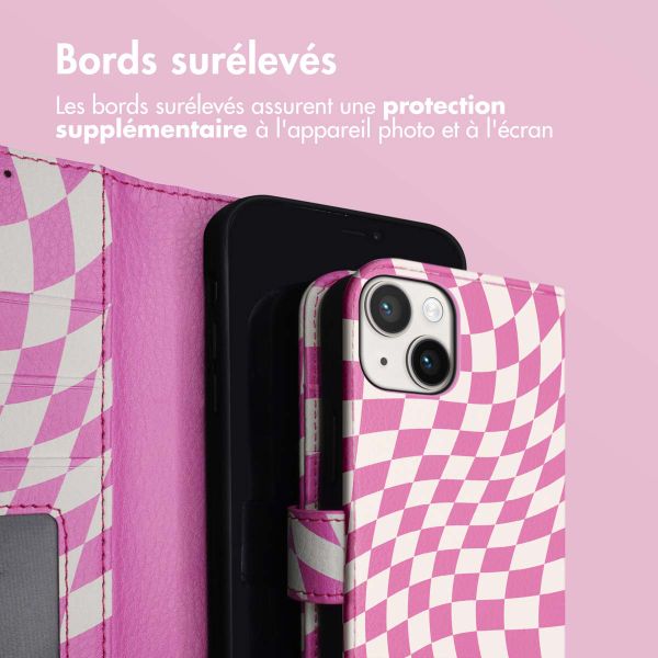 imoshion Étui de télephone portefeuille Design Apple iPhone 14 - Retro Pink