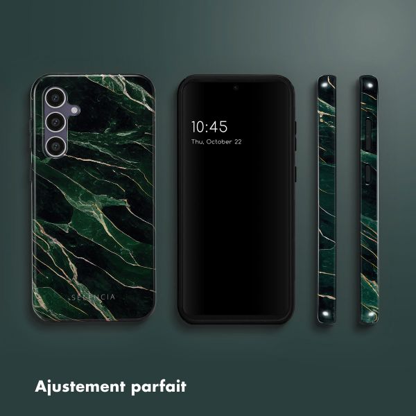 Selencia Coque arrière Vivid Samsung Galaxy S23 FE - Chic Marble Quartz