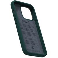 Njorð Collections Coque Salmon Leather MagSafe iPhone 13 Pro - Dark Green