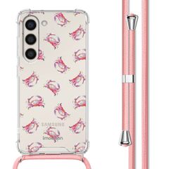 imoshion Coque Design avec cordon Samsung Galaxy S23 - Crab Watercolor