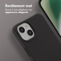 imoshion Coque arrière Color avec cordon amovible et MagSafe Apple iPhone 14 - Black Coffee