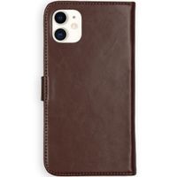 Selencia Étui portefeuille en cuir véritable Apple iPhone 11 - Marron