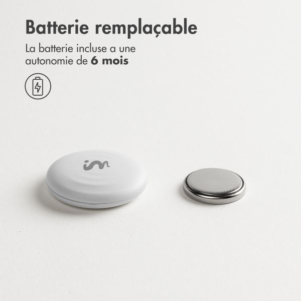 imoshion Wireless Tag - Tracker Bluetooth pour iOS - 2 pack - Blanc