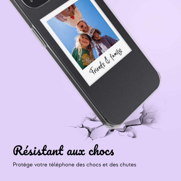 Coque personnalisée avec polaroid iPhone 13 - Transparent