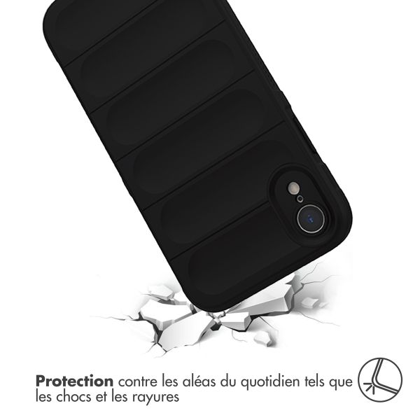 imoshion Coque arrière EasyGrip iPhone Xr - Noir