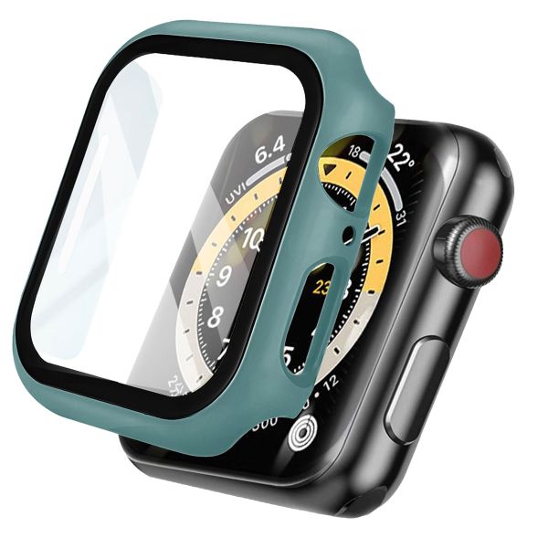imoshion Coque rigide à couverture complète Apple Watch 7 / 8 / 9 - 41 mm - Vert foncé