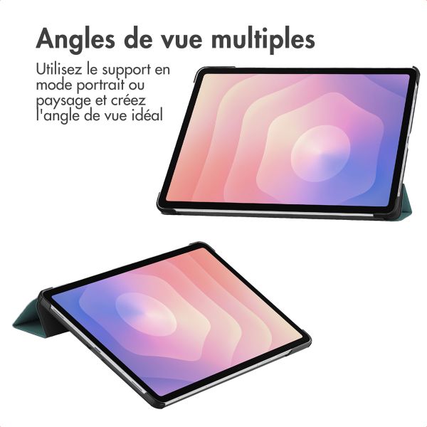 imoshion Coque tablette Trifold Samsung Galaxy Tab S11 - Vert foncé