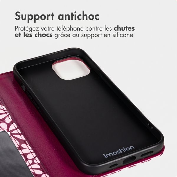 imoshion Étui de télephone portefeuille Design Apple iPhone 13 - Bloom Love Blush
