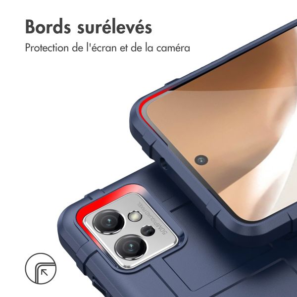 imoshion Coque Arrière Rugged Shield Motorola Moto G32 - Bleu foncé