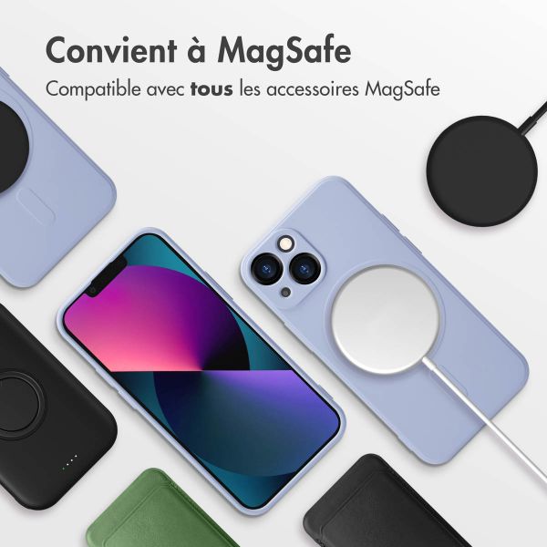 imoshion Coque Couleur avec MagSafe Apple iPhone 13 Mini - Lila