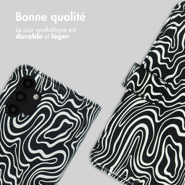 imoshion Étui de télephone portefeuille Design Samsung Galaxy A13 (5G) - Black And White