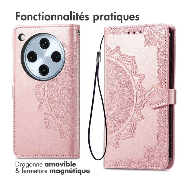 imoshion Etui de télephone Mandala Oppo Find X8 Pro - Rose Doré