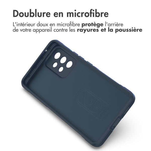 imoshion Coque arrière EasyGrip Samsung Galaxy A53 - Bleu foncé