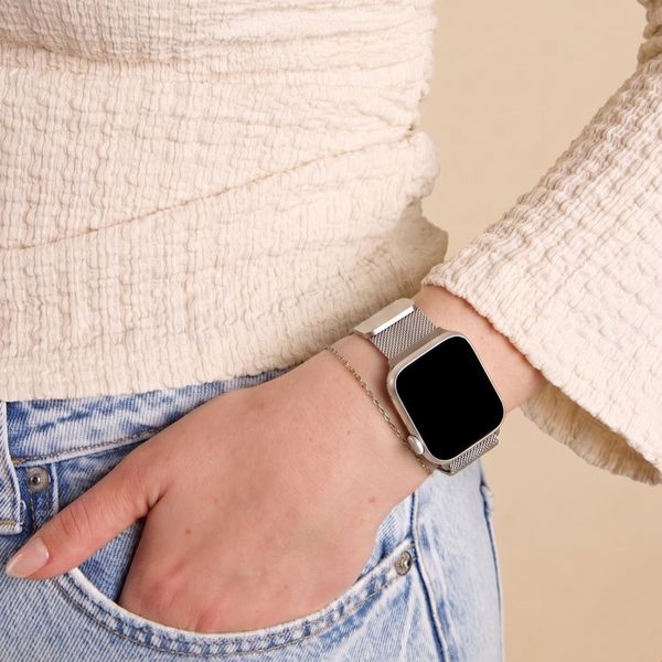 imoshion Bracelet magnétique milanais Apple Watch | 38/40/41/42 mm - Argent