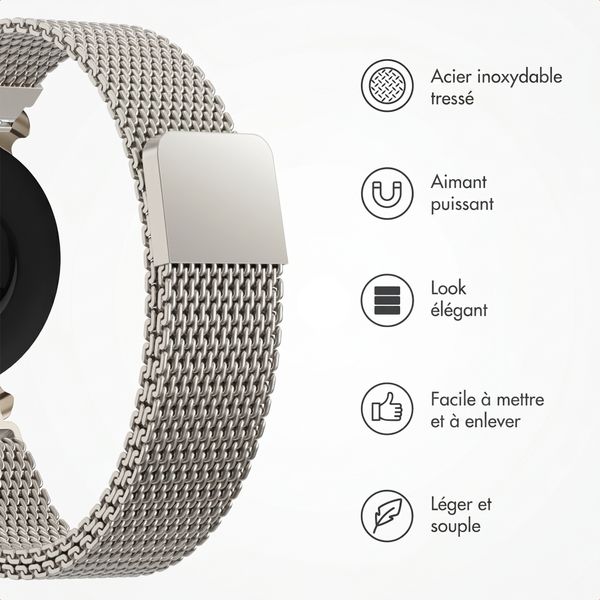 imoshion Bracelet magnétique milanais Garmin Lily 2 - Lumière stellaire