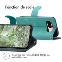 imoshion Etui de téléphone portefeuille avec cordon Google Pixel 8a - Turquoise