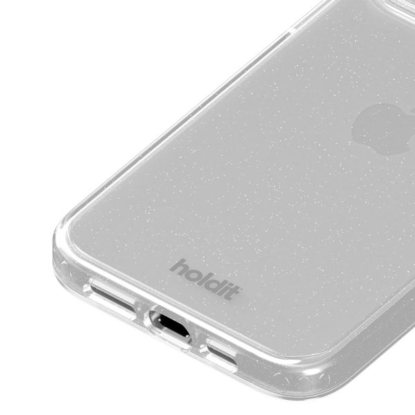 Holdit Coque Pailletée Apple iPhone 15 Pro - Blanc