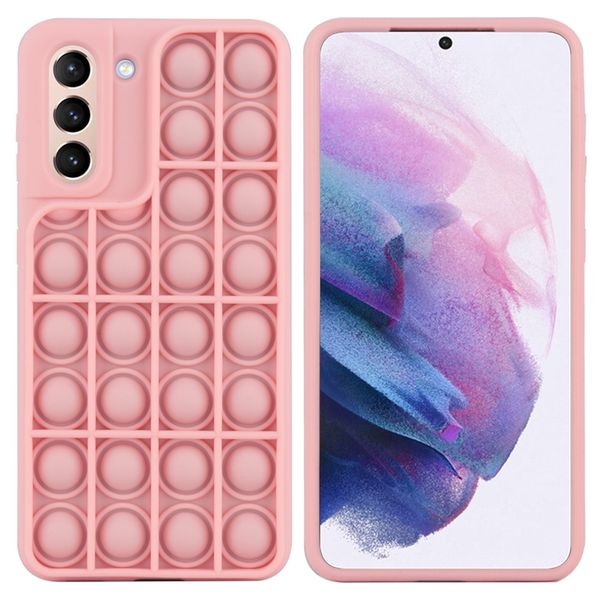 imoshion ﻿Pop It Fidget Toy - Coque Pop It Galaxy S21 - Rose