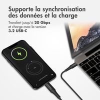 imoshion Câble USB-C vers USB-C - 100 Watt - 2 mètres - Noir