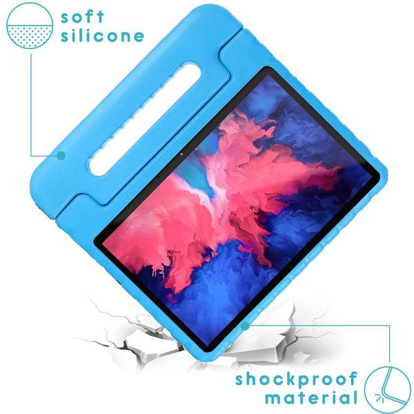 imoshion Coque kidsproof avec poignée Lenovo Tab P11 Pro - Bleu