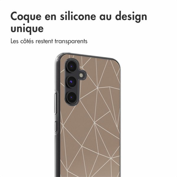 imoshion Coque Design Samsung Galaxy A54 (5G) - Graphic Lines Beige