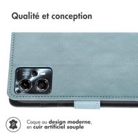 imoshion Étui de téléphone portefeuille Luxe Motorola Moto G13 / G23 - Bleu clair