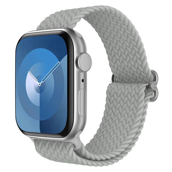 imoshion Bracelet tissé en nylon Apple Watch Series 1 á 9 / SE (38/40/41 mm) | Series 10 (42 mm) - Gris