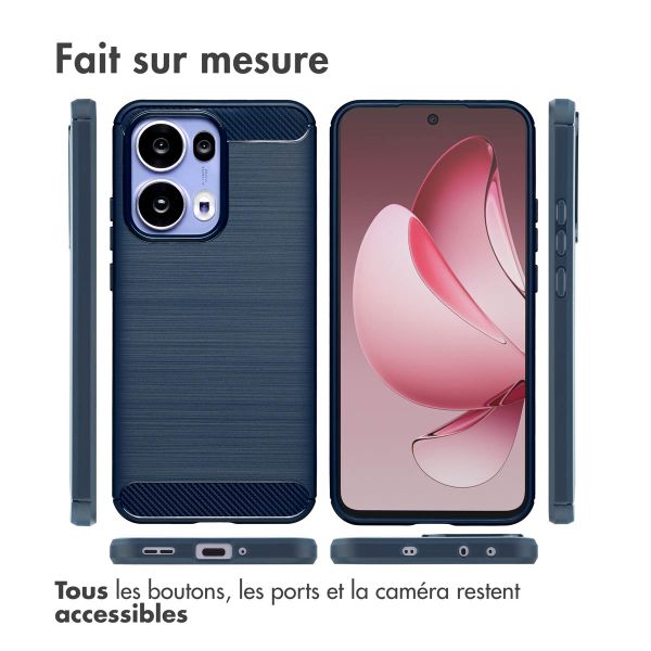 imoshion Coque Brushed Oppo Reno 13 Pro - Bleu foncé