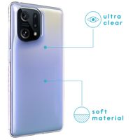 imoshion Softcase Back Cover Oppo Find X5 5G - Transparent