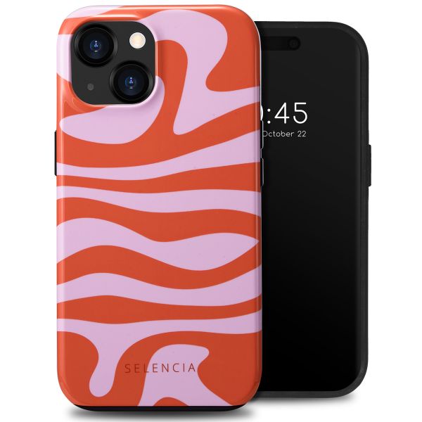 Selencia Coque arrière Vivid Tough iPhone 15  - Dream Swirl Pink