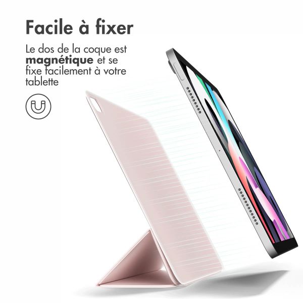 imoshion Magnetic etui de téléphone portefeuille Apple iPad 11 (2025) 11 pouces A16 / iPad 10 (2022) 10.9 pouces - Rose