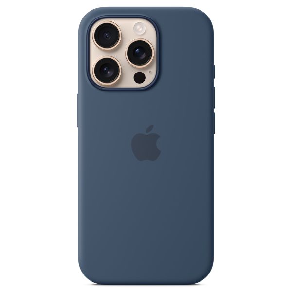 Apple Coque en silicone MagSafe iPhone 16 Pro - Denim