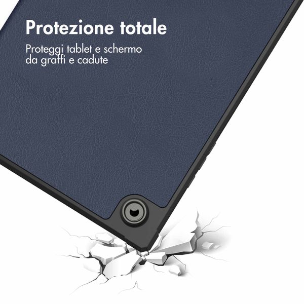 imoshion Coque tablette Trifold Samsung Galaxy Tab A8 - Bleu foncé
