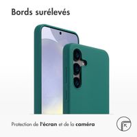 Accezz Coque Liquid Silicone Samsung Galaxy S24 - Vert foncé