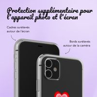 Coque personnalisée avec un cœur iPhone 11 - Transparent