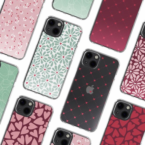 imoshion Coque Design Apple iPhone 13 - Bloom Love Sage Green