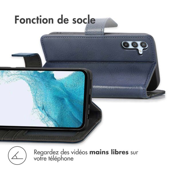 imoshion Etui de téléphone portefeuille Luxe Samsung Galaxy A54 (5G) - Bleu foncé