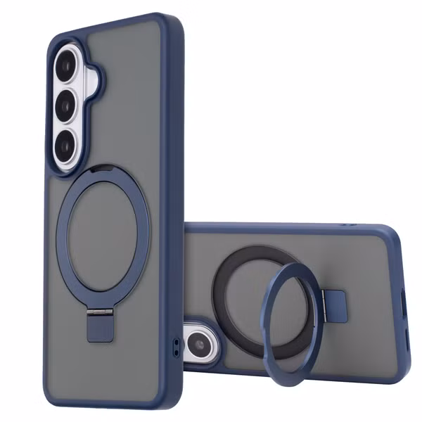 Accezz Coque Ring Stand avec MagSafe Samsung Galaxy S26 - Bleu