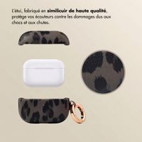 Selencia Coque Sabi motif panthère  Apple Airpods Pro / Pro 2 - Midnight Black