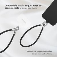imoshion Set de cordons pour téléphone avec paillettes – Noir