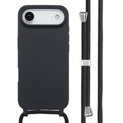 imoshion Coque en silicone avec cordon Apple iPhone Air - Noir