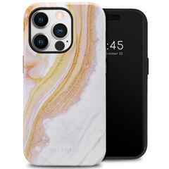 Selencia Coque arrière Vivid Apple iPhone 14 Pro - Chic Marble Gold