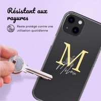 Coque personnalisée avec une lettre iPhone 13 - Transparent