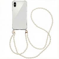 imoshion Coque avec dragonne + bracelet - Perles Apple iPhone X / Xs - Transparent